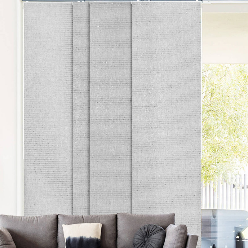 Symple Stuff Deluxe Adjustable Sliding Panel Track Blind 45.8" 86" W X